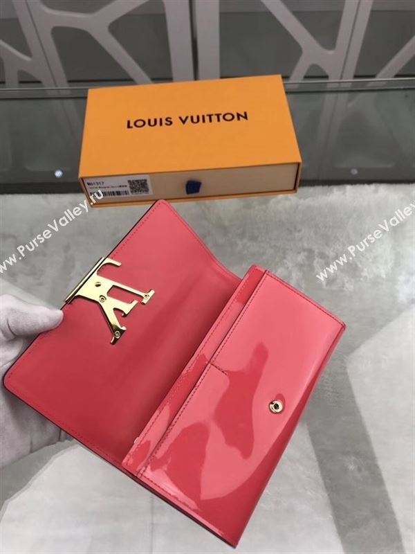 replica Louis Vuitton LV Louise Wallet Patent Leather Purse Bag M61317 Cherry