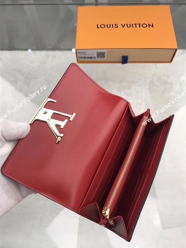 replica Louis Vuitton LV Louise Wallet Patent Leather Purse Bag M64550 Red