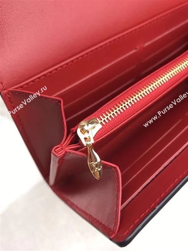 replica Louis Vuitton LV Louise Wallet Patent Leather Purse Bag M64550 Red