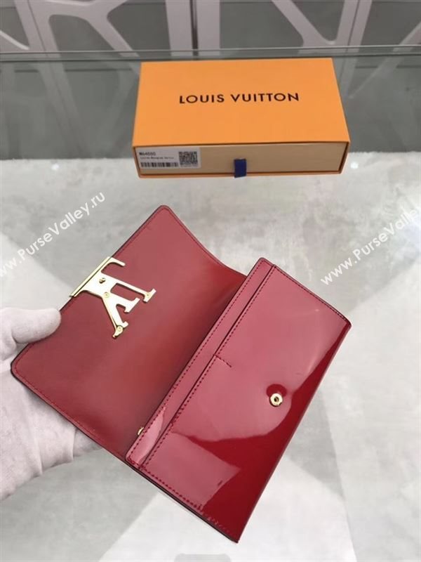 replica Louis Vuitton LV Louise Wallet Patent Leather Purse Bag M64550 Red