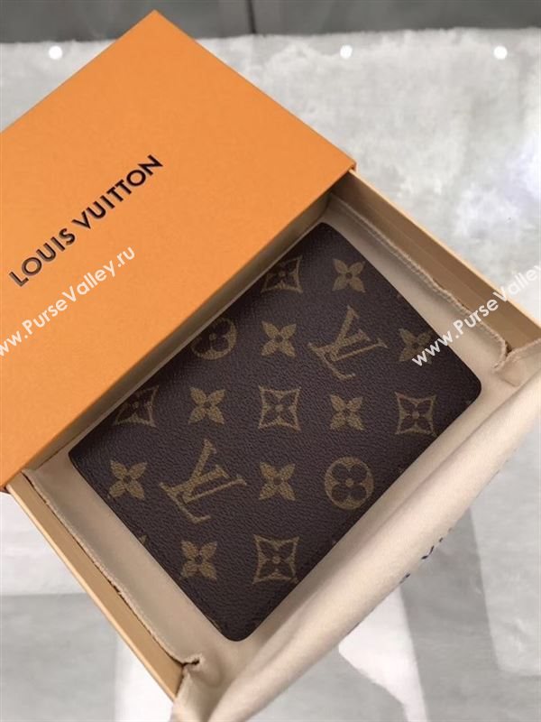 replica Louis Vuitton LV Monogram Passport Cover Holder Purse Bag M60181 Brown