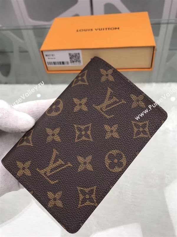 replica Louis Vuitton LV Monogram Passport Cover Holder Purse Bag M60181 Brown