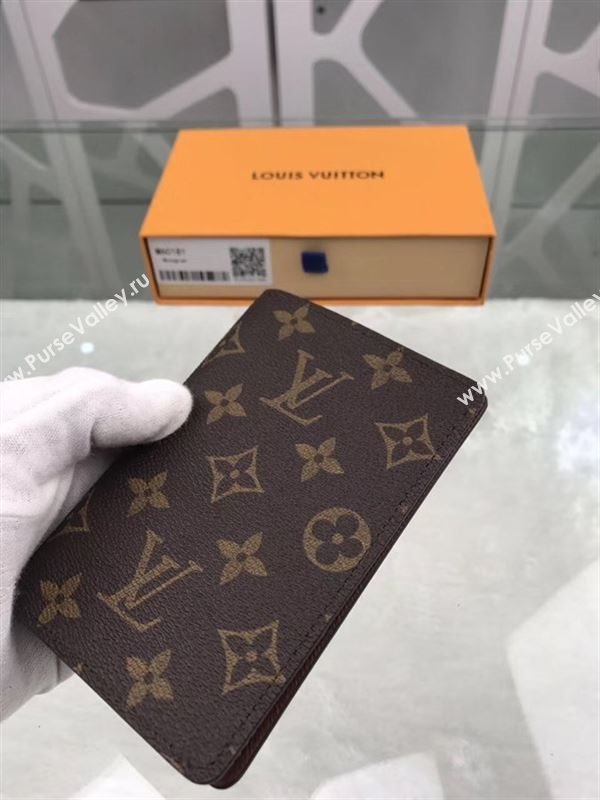 replica Louis Vuitton LV Monogram Passport Cover Holder Purse Bag M60181 Brown