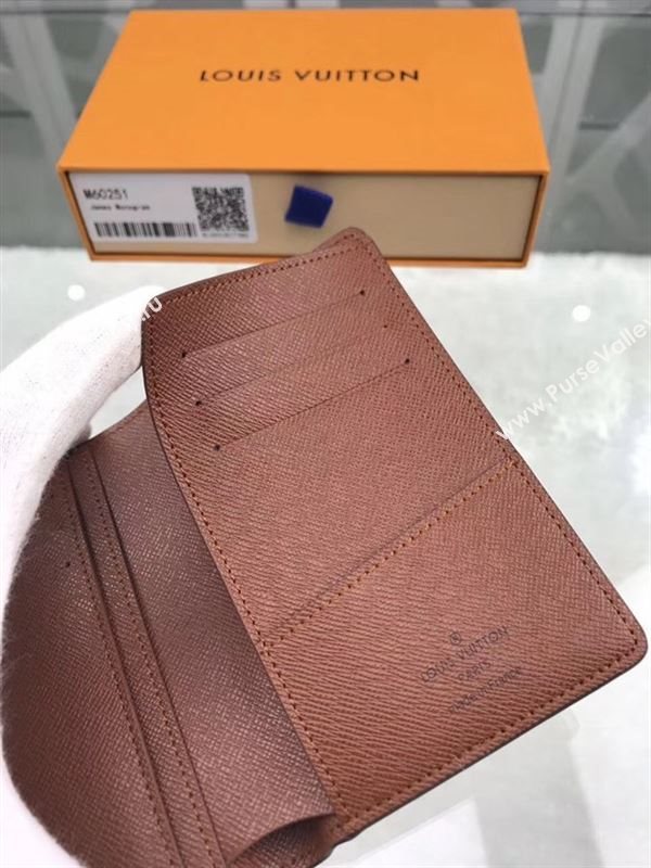 replica Louis Vuitton LV Monogram Short Wallet Purse Bag M60251 Brown