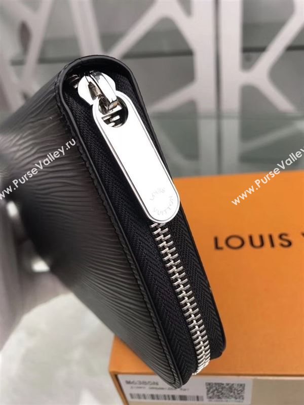 replica Louis Vuitton LV Zippy Organizer Wallet Epi Leather Purse Bag M60632 Black