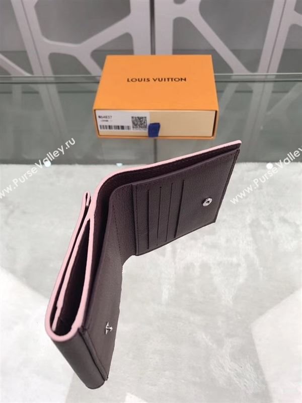 replica Louis Vuitton LV Lockme II Short Wallet Real Leather Purse Bag M64837 Purple