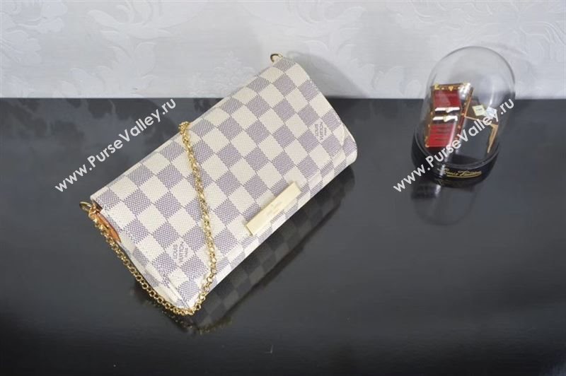 LV Louis Vuitton Favorite Small Bag N41277 Damier Handbag White