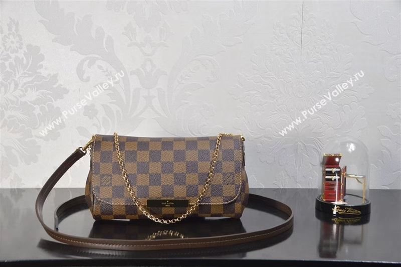 LV Louis Vuitton Favorite Small Bag N41276 Damier Handbag Brown