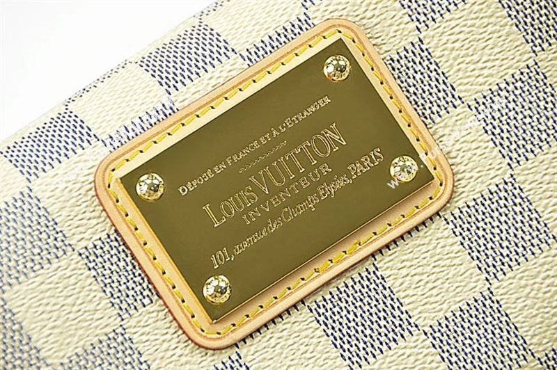 LV Louis Vuitton Eva Shoulder Bag N55214 Damier Handbag White