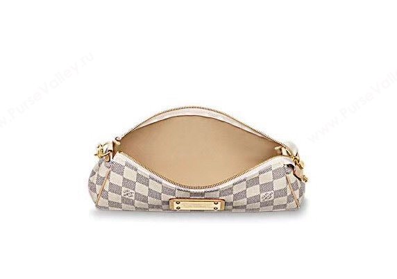 LV Louis Vuitton Eva Shoulder Bag N55214 Damier Handbag White