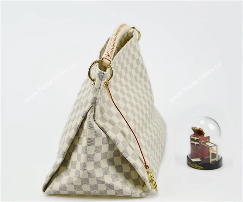 LV Louis Vuitton Artsy Handbag N41174 Damier Bag White