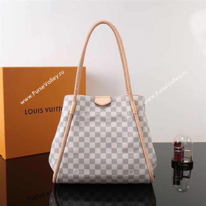 LV Louis Vuitton N44027 Propriano Handbag Damier Bag White