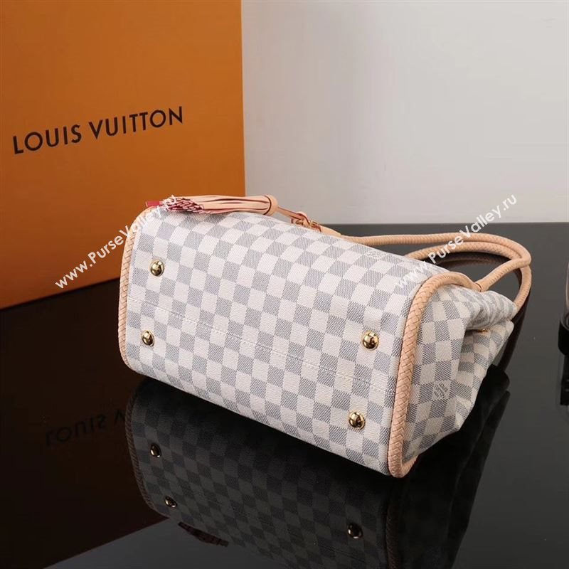 LV Louis Vuitton N44027 Propriano Handbag Damier Bag White