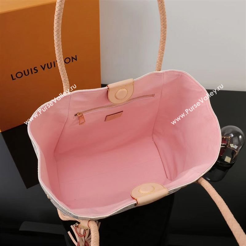 LV Louis Vuitton N44027 Propriano Handbag Damier Bag White