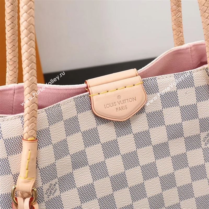 LV Louis Vuitton N44027 Propriano Handbag Damier Bag White