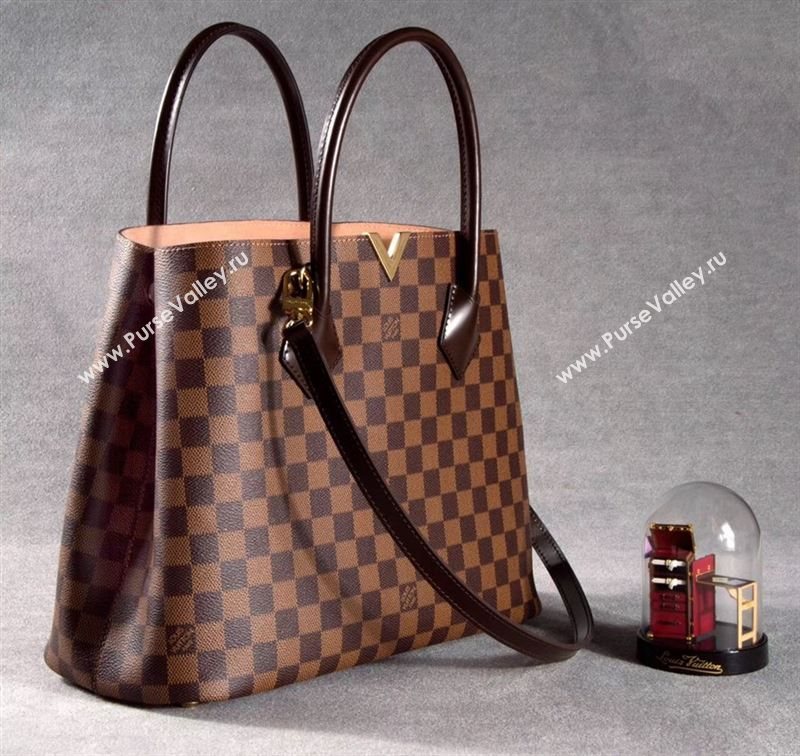 LV Louis Vuitton N41435 Kensington Handbag Damier Bag Brown