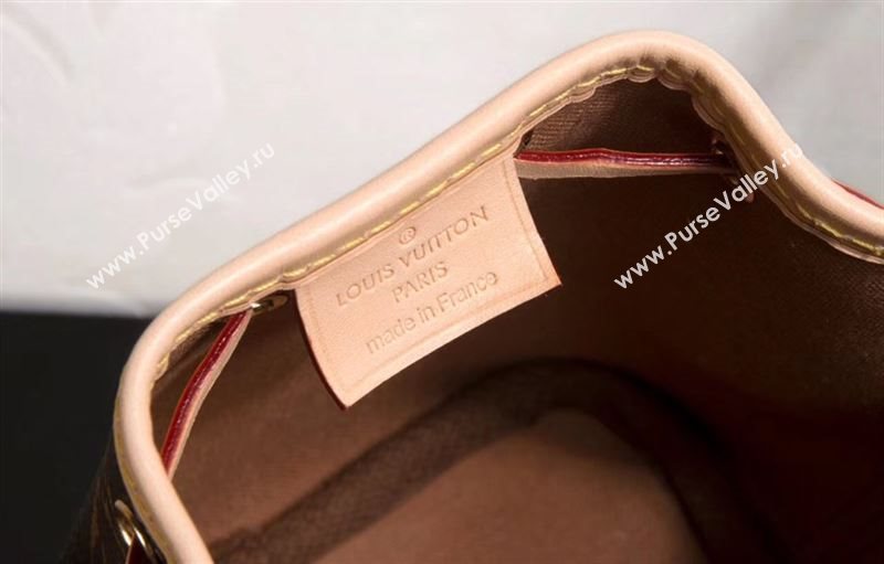 LV Louis Vuitton M41346 Nano Noe Bag Monogram Handbag Brown