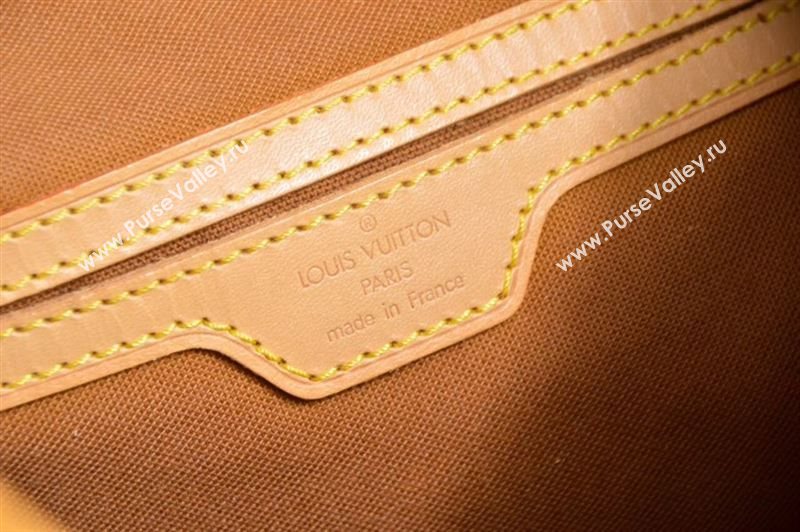 LV Louis Vuitton M51135 Montsouris Backpack Bag Monogram Handbag Orange