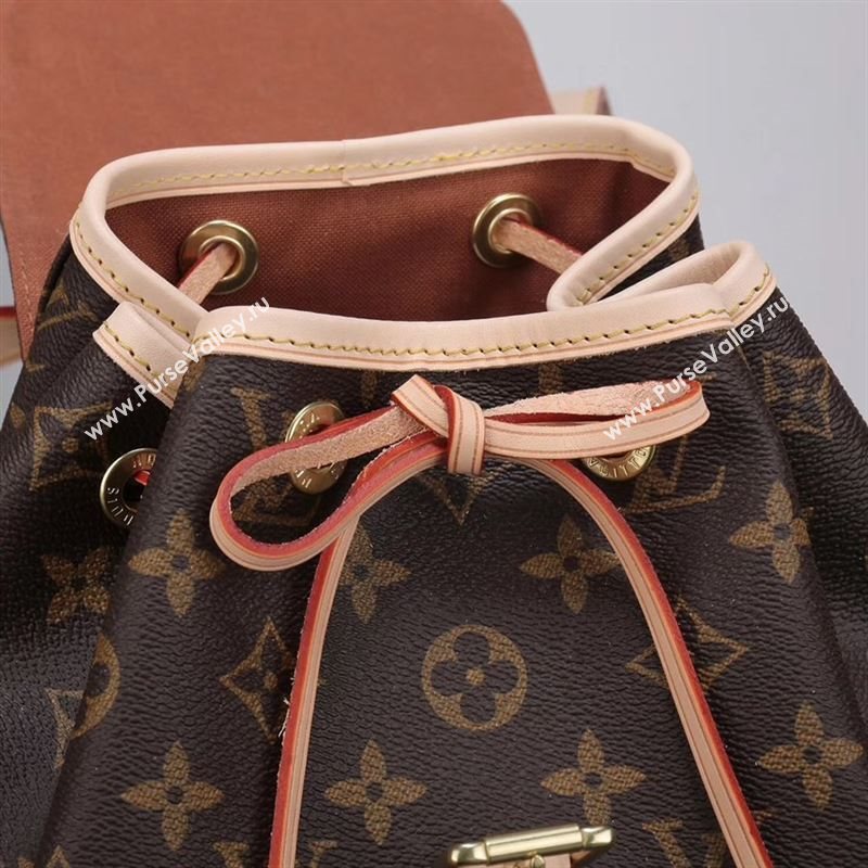 LV Louis Vuitton M51136 Montsouris Backpack Bag Monogram Handbag Beige