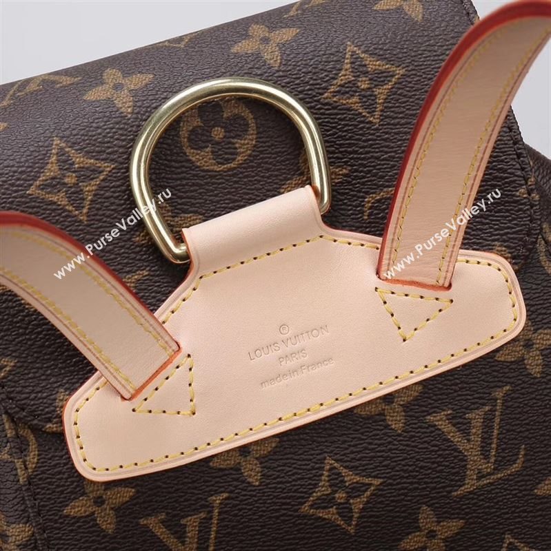 LV Louis Vuitton M51136 Montsouris Backpack Bag Monogram Handbag Beige