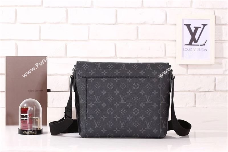 Men LV Louis Vuitton M40565 Messenger PM Explorer Bag Monogram Handbag Gray