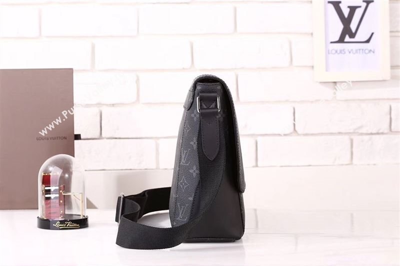 Men LV Louis Vuitton M40565 Messenger PM Explorer Bag Monogram Handbag Gray