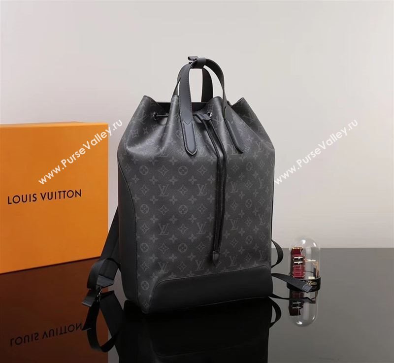 Men LV Louis Vuitton M40527 Explorer Backpack Bag Monogram Handbag Gray