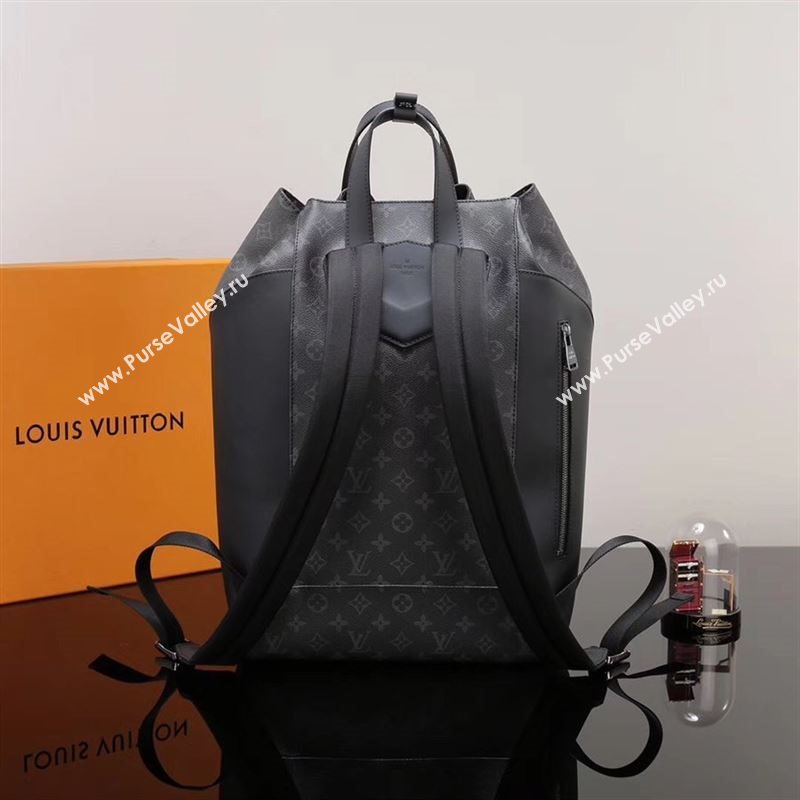 Men LV Louis Vuitton M40527 Explorer Backpack Bag Monogram Handbag Gray