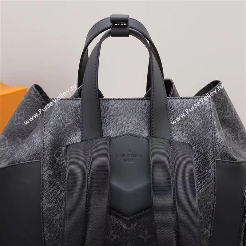 Men LV Louis Vuitton M40527 Explorer Backpack Bag Monogram Handbag Gray