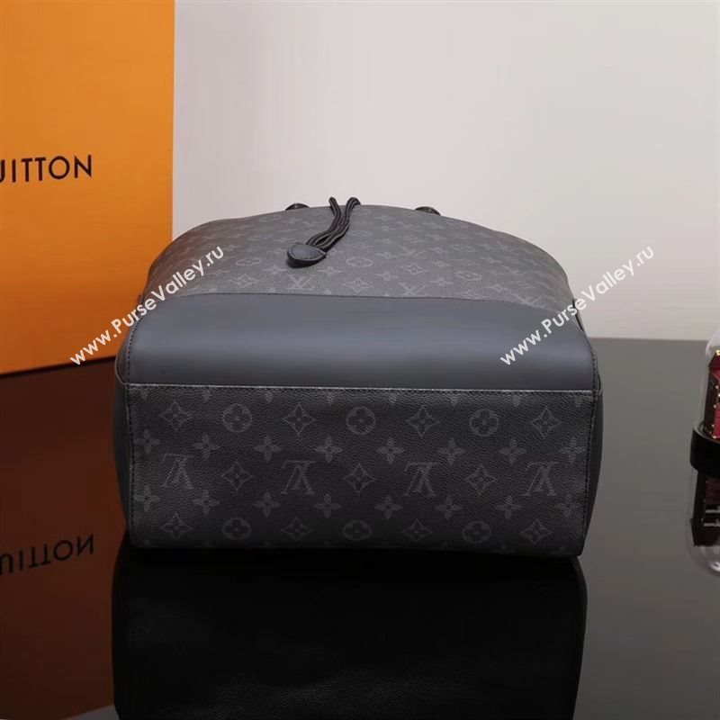 Men LV Louis Vuitton M40527 Explorer Backpack Bag Monogram Handbag Gray
