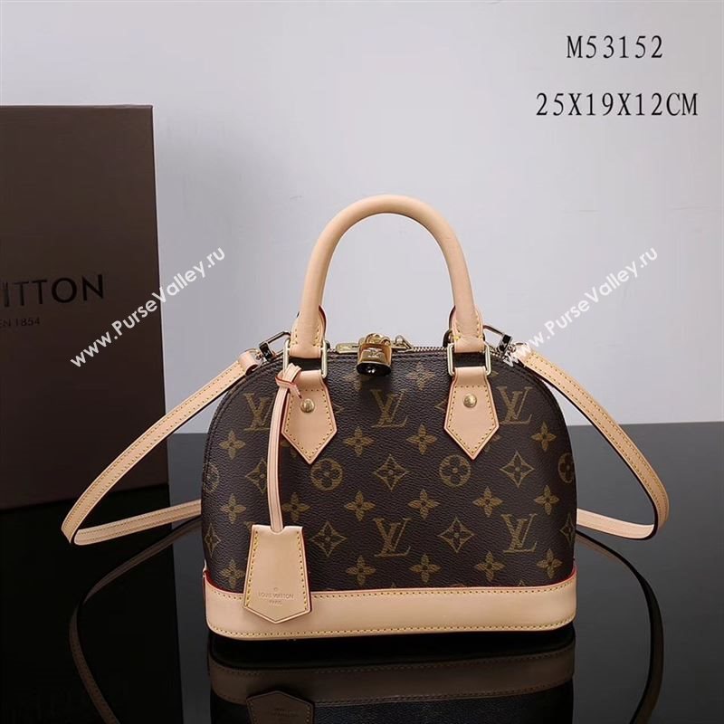 LV Louis Vuitton M53151 Alma Handbag Monogram Bag Beige