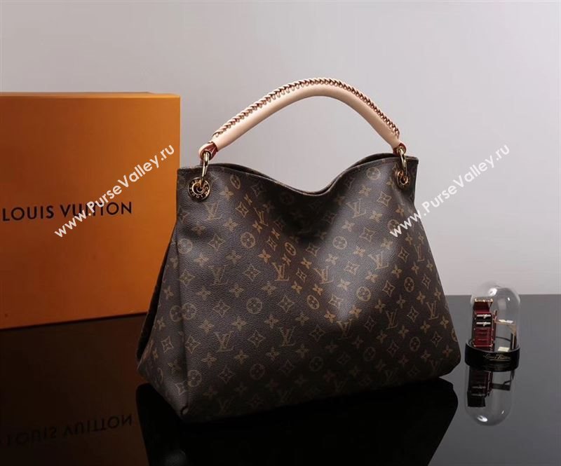 LV Louis Vuitton M40249 Artsy Handbag Monogram Bag Brown