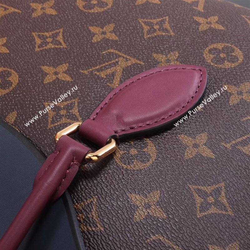 LV Louis Vuitton M43439 Tuileries Handbag Monogram Leather Bag Navy