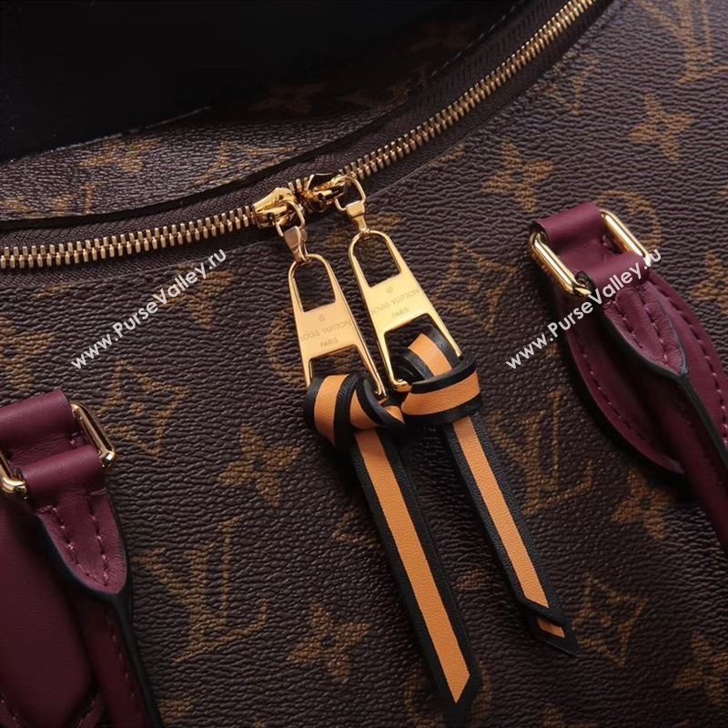 LV Louis Vuitton M43439 Tuileries Handbag Monogram Leather Bag Navy