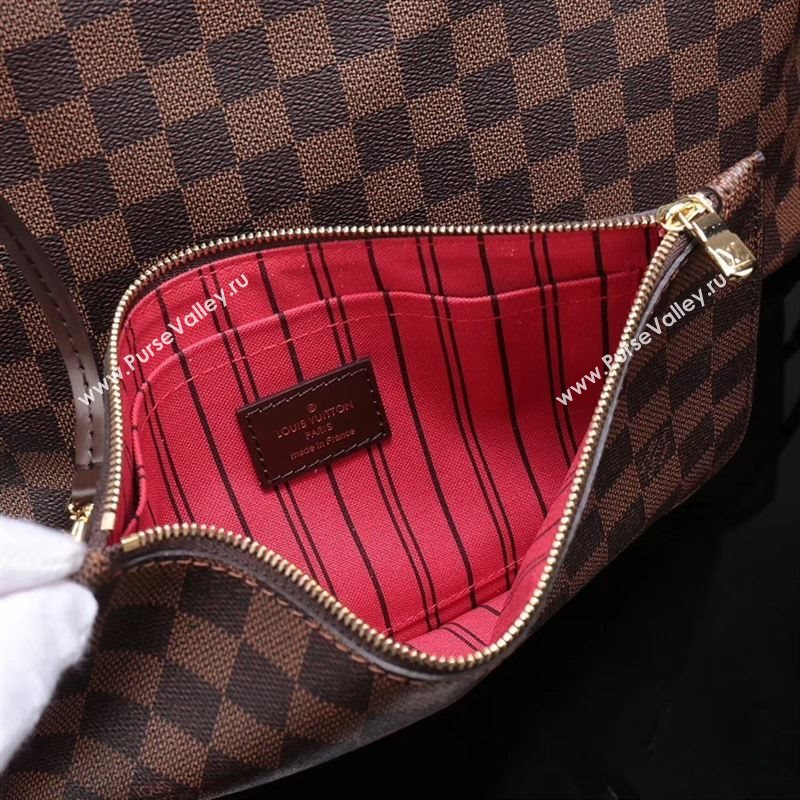 LV Louis Vuitton Neverfull GM Handbag N41357 Damier Bag Brown