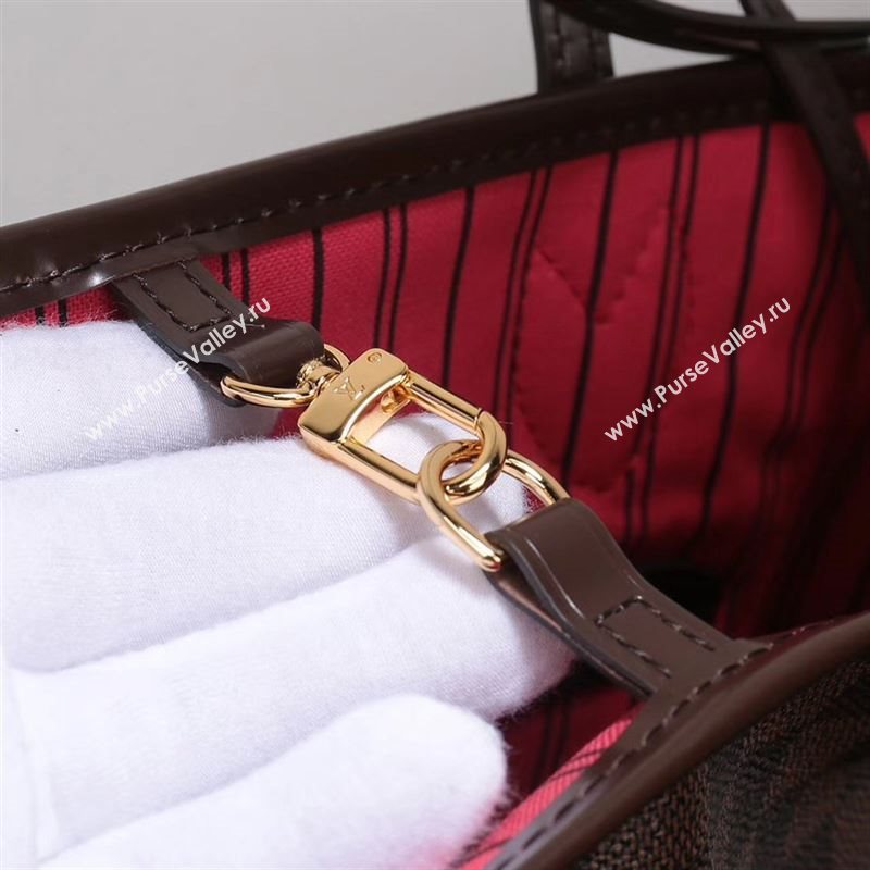 LV Louis Vuitton Neverfull GM Handbag N41357 Damier Bag Brown