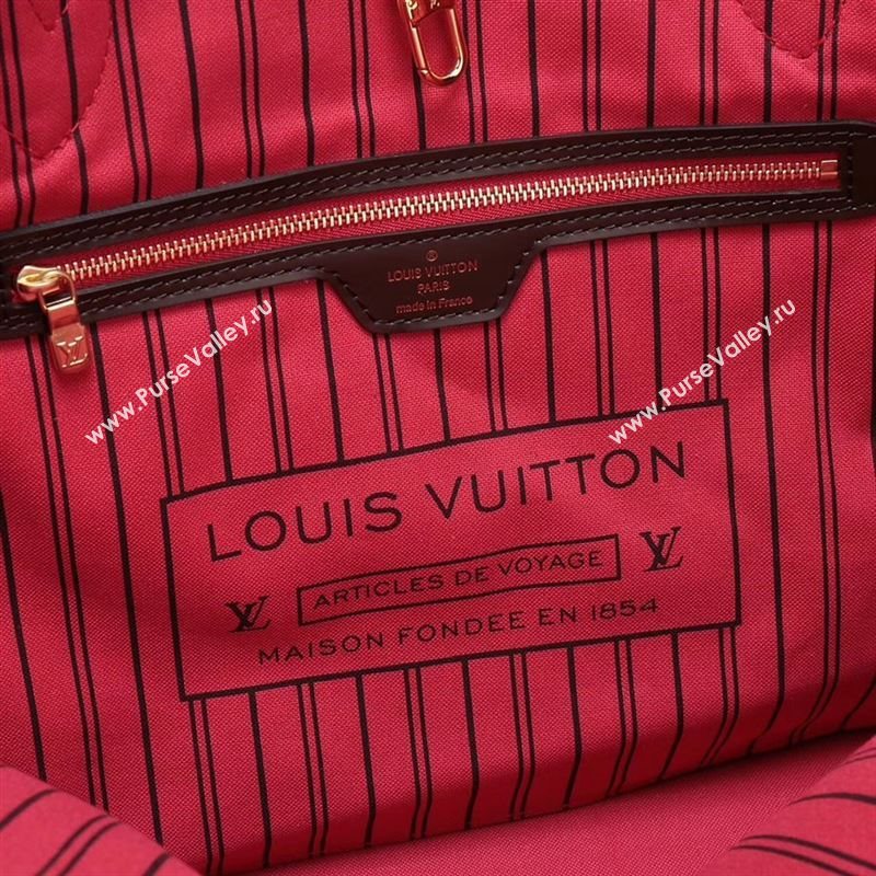 LV Louis Vuitton Neverfull GM Handbag N41357 Damier Bag Brown