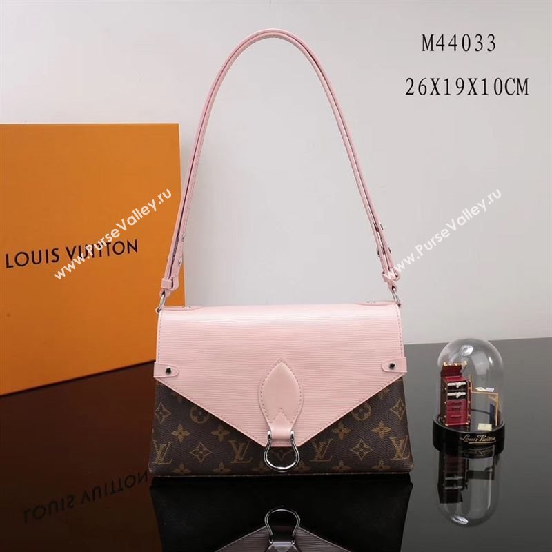LV Louis Vuitton Saint Michel Handbag M44033 Monogram Epi Bag Pink