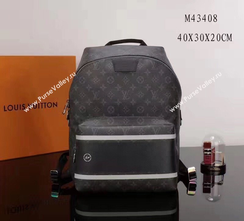 Men LV Louis Vuitton Apollo Backpack Handbag M43408 Monogram Bag Black