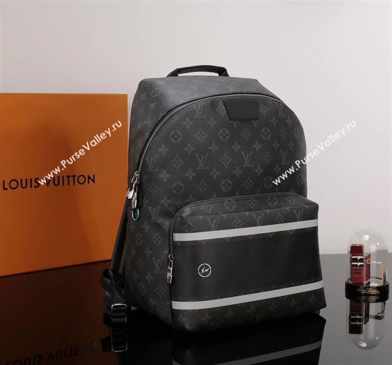 Men LV Louis Vuitton Apollo Backpack Handbag M43408 Monogram Bag Black