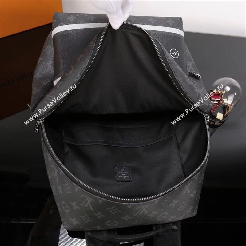 Men LV Louis Vuitton Apollo Backpack Handbag M43408 Monogram Bag Black