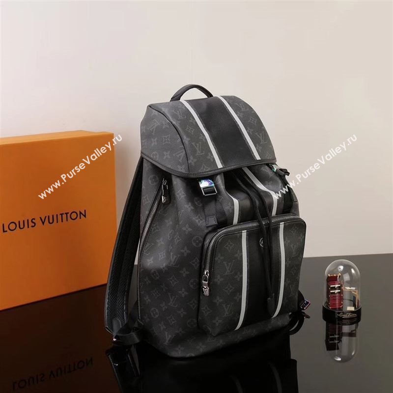 Men LV Louis Vuitton Zack Backpack Handbag M43409 Monogram Bag Black