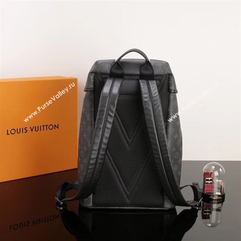Men LV Louis Vuitton Zack Backpack Handbag M43409 Monogram Bag Black
