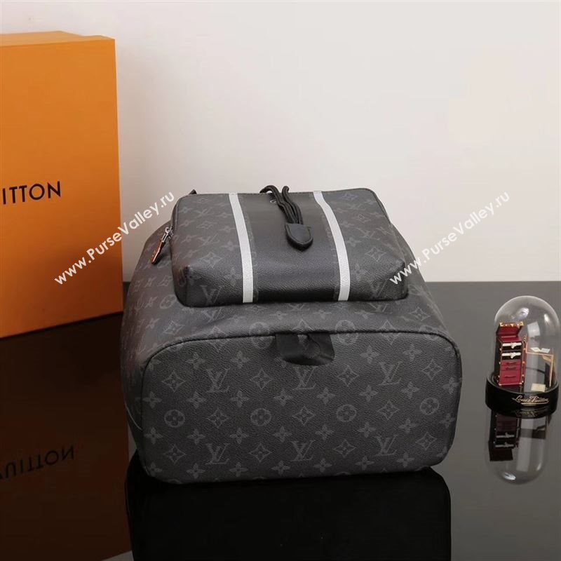 Men LV Louis Vuitton Zack Backpack Handbag M43409 Monogram Bag Black
