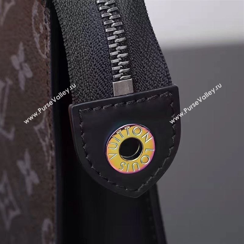 Men LV Louis Vuitton M64440 Pochette Voyage Clutch Bag Monogram Handbag Black