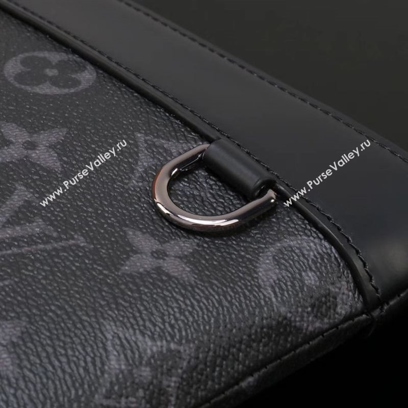 Men LV Louis Vuitton M62291 Pochette Apollo Clutch Bag Monogram Handbag Gray