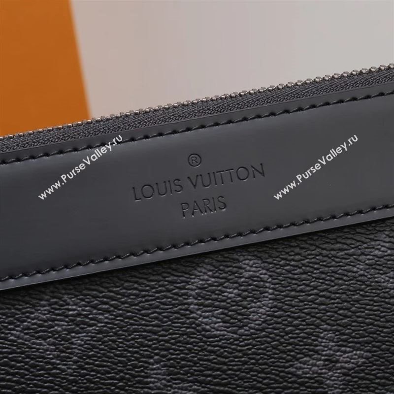 Men LV Louis Vuitton M62291 Pochette Apollo Clutch Bag Monogram Handbag Gray