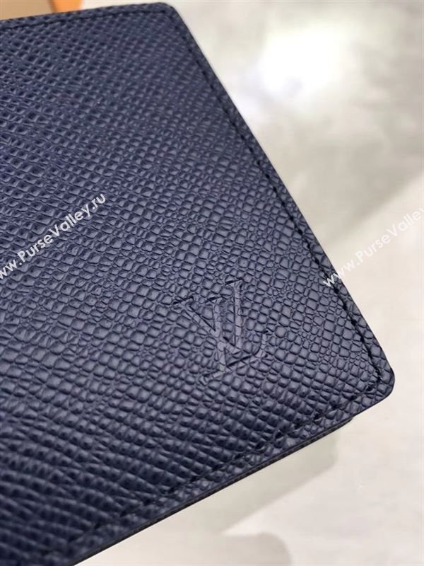 replica Louis Vuitton LV Multiple Wallet Taiga Leather Purse Bag Black M32808