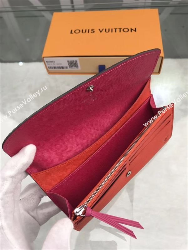 replica Louis Vuitton LV Emilie Wallet Epi Leather Purse Bag Orange M60853 