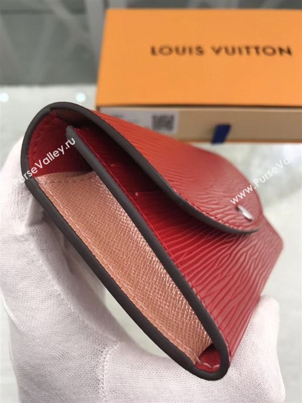 replica Louis Vuitton LV Emilie Wallet Epi Leather Purse Bag Red M60852